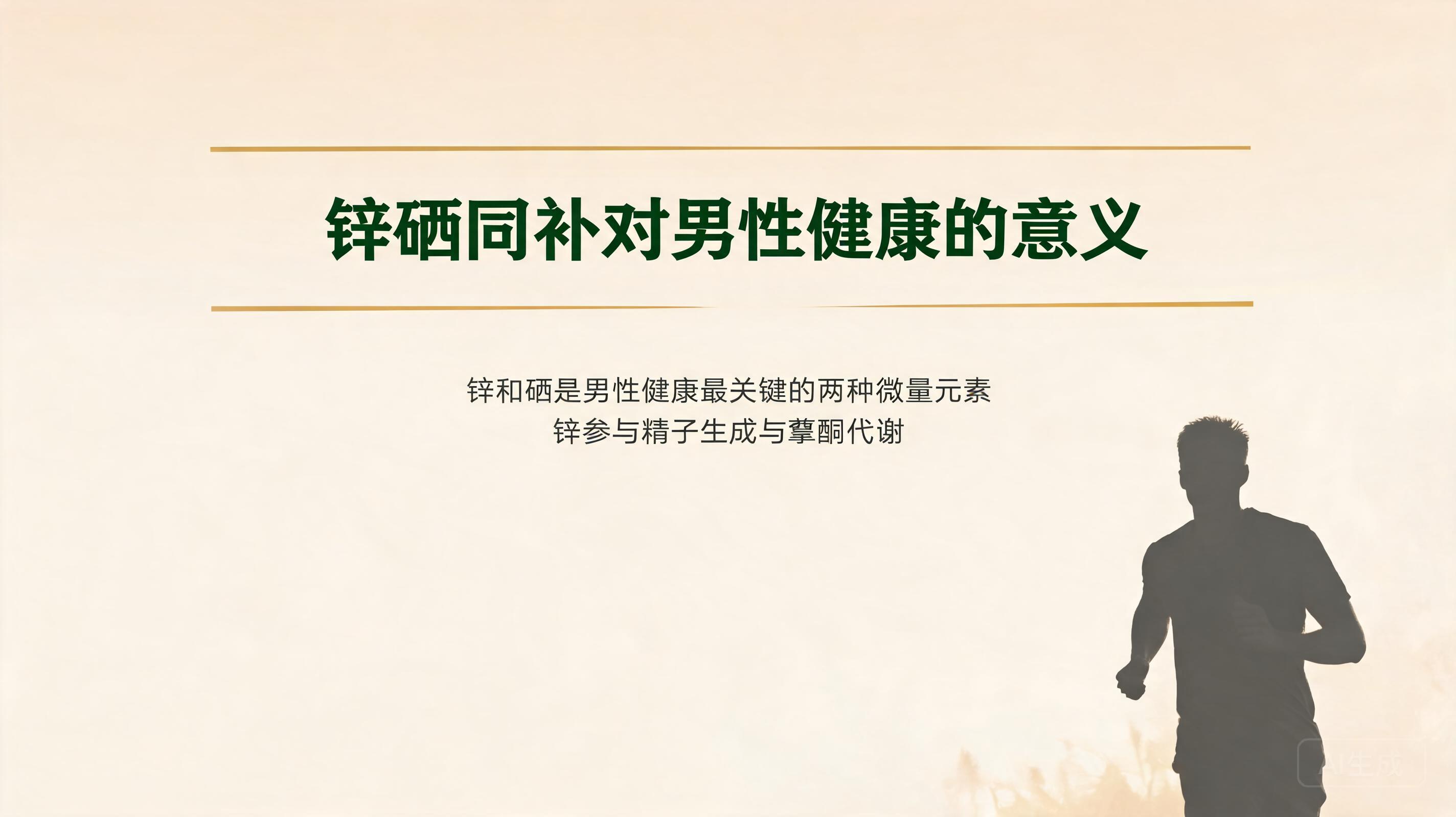 锌硒同补对男性健康的好处 - 封面示意图